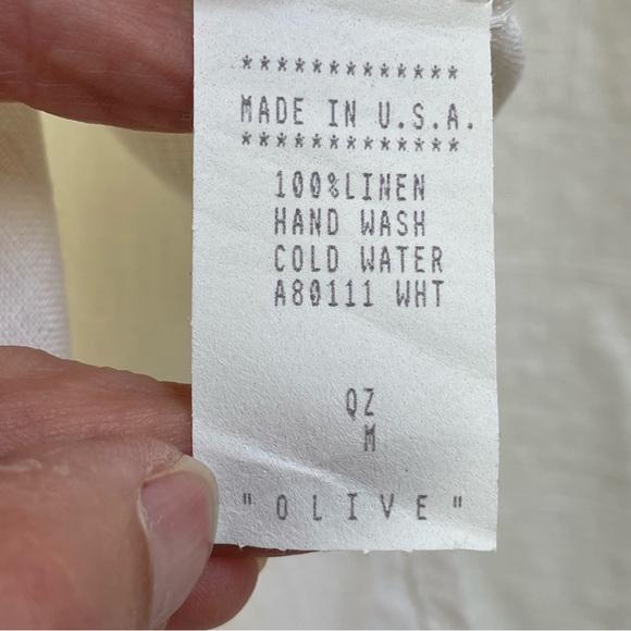 Vintage THE IRISH SECRET Linen Sleeveless Top tank ivory off white - Picture 14 of 15